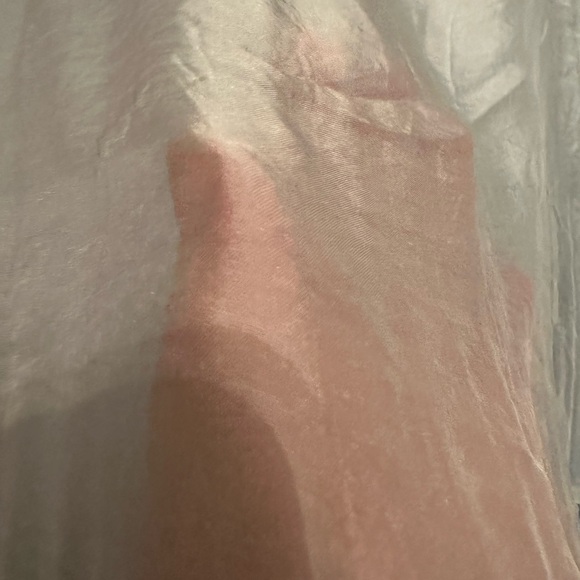 Le marais Paris silk blend tunic top blouse L large sky blue - Picture 10 of 14